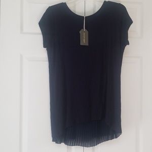 Anthropologie Pebble & Stone Shirt with Sheer Back